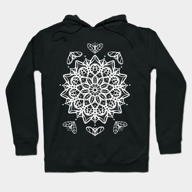 Fleeting Heart Mandala Hoodie by Razumi Yazura